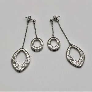 Lia Sophia Silver Tone Drop Earrings